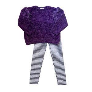 Jessica Simpson Purple Chenille Outfit Set